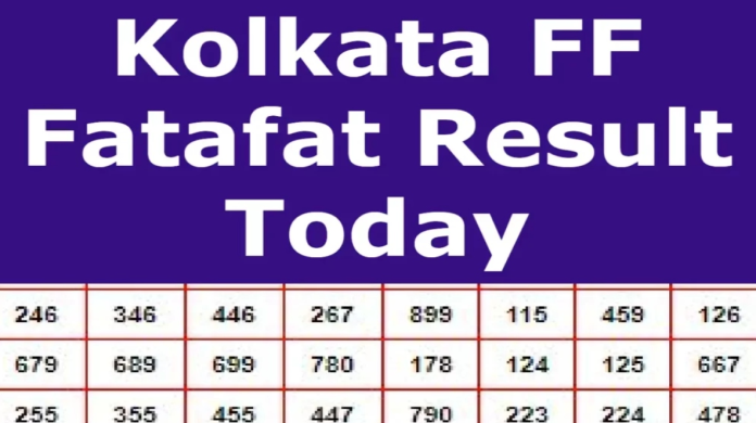 kolkata fatafat result